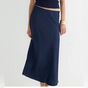 J. Crew Navy slip skirt size small